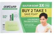 OXECURE Sulfur Soap 100g Triple Value Pack