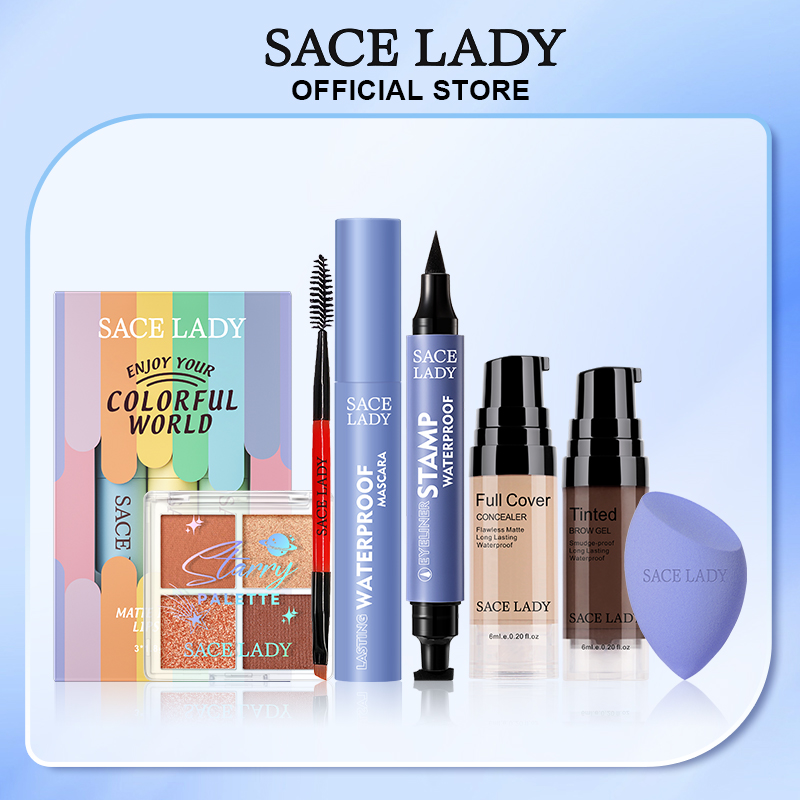 Discount on Sace Lady  shoes - SKU: Sace Lady Waterproof Longlasting Pigment Eyes Makeup Natural Cosmetic Makeup Set 8pcs