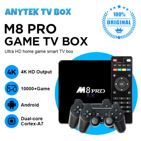 ANYTEK M8 PRO 10000 Games 5G Ultra HD TV Box