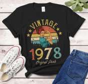 Vintage 70s 80s 90s Birthday T-Shirt for Women