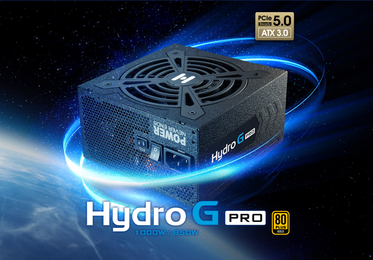 Hydro G PRO ATX3.0 PCIe5.0 1000W Gen5 Fully Modular 80+ Gold Power Supply with ATX 12V CPU power connector for RTX 40 series cards (RTX 4090 4080)