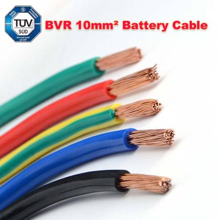 BVR Pure Copper Battery Cable, 7AWG Flexible Electrical Wire