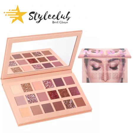 Styleclub Nude Palette matte eyeshadow palette Shimmer Palette same color with Hudas Matte Smokey Contour makeup