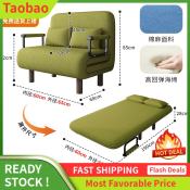 Lzd Double Sofa Bed Small Apartment Simple Removable and Washable Folding Sofa Bed Rental House Fabric Living Room Lazy Sofa