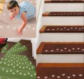 ADRIA✪ Luminous Paw Pattern Stair Pad Rug (Brand: ADRIA✪