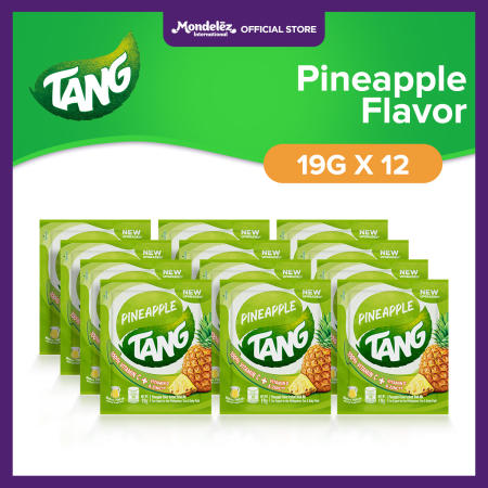 Tang Instant Drink Mix - Pineapple Flavor 19g with Vitamins and Minerals C, D, and Zinc