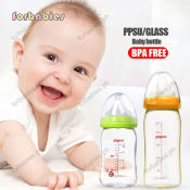 Pigeon Wide Neck Glass/PPSU Baby Bottle - Anti-Flatulence