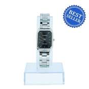 Casio Edifice Black Dial Square Watch for Women