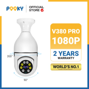 V380 Pro 360° Rotate Light Bulb CCTV Camera