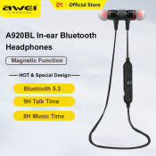 Awei A920BL Wireless Bluetooth Earbuds - Waterproof & Magnetic