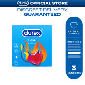 Durex Confident Love Condoms Pack of 3s