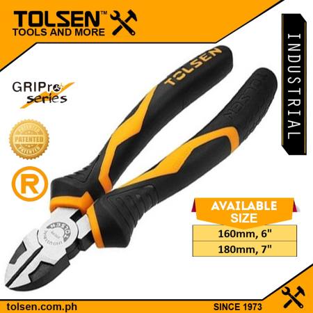 Tolsen Industrial Grade Diagonal Cutting Pliers GRIPro Series