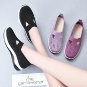 Comfortable Slip-On Sneakers for Women - Sport Walking Shoes