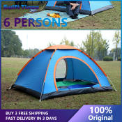 Anti-mosquito camping tent set for 2-8 people, multiple colors