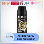 Axe Gold Temptation Body Spray 50ml - Free Shipping