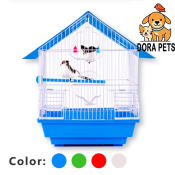 Bird Cage Fan-Shaped Complete Set with Feeder by J1406