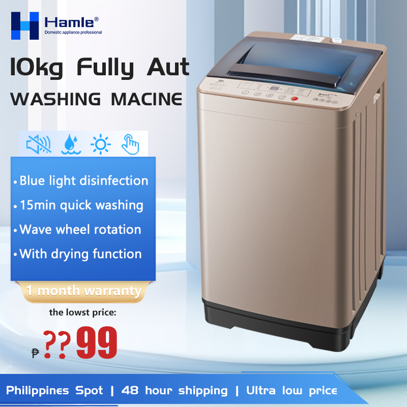 Hamle 10kg Automatic Washing Machine Household Fully Automatic Washing Machine Dryer Sterilization With Drying Top Load