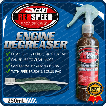 Redspeed Racingworkz Engine Degreaser with Free Brush and Scrub Pad