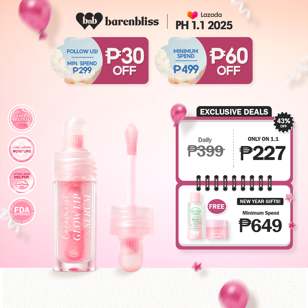 Discount on Barenbliss  shoes - SKU: Barenbliss Bnb Ceramoist Glow Lip Serum 3-In-1 Lip Care | Moisturizer | Nourishing | Hydrating | Wit