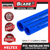 Neltex PVC Waterline Pipe  32mm x 1meter Blue Pipe