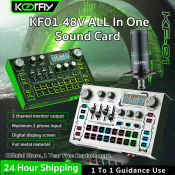 KOORFLY Live Sound Card with Voice Changer and Effects