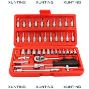 DIY Tool Set for Car and Motorcycle Repairs, 46pcs