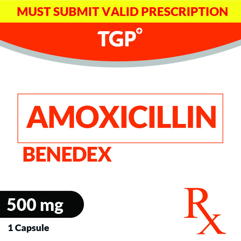 Rx: BENEDEX Amoxicillin 500mg Capsule