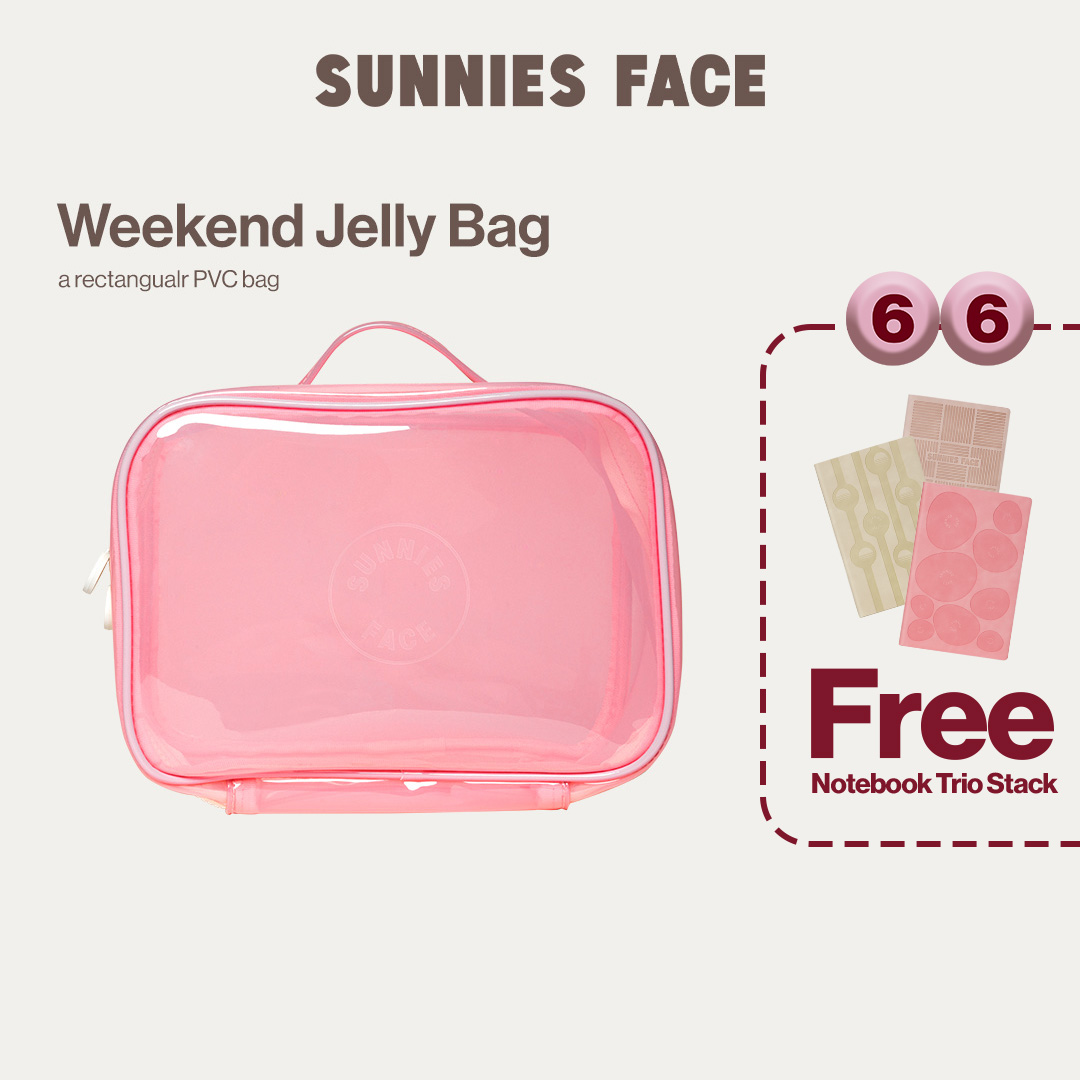 Discount on Sunnies Face  shoes - SKU: Sunnies Face Weekend Jelly Bag [A Rectangular PVC Bag]