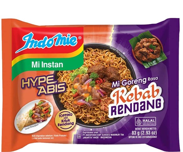 3008: Indomie Real Meat Mi Instan Goreng Rendang - Indonesia