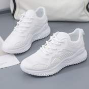 2023 Korean Women's Fashion Sneakers by  White Sport Shoes