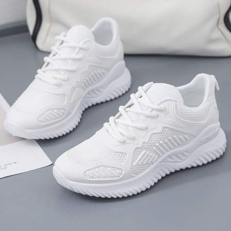 2023 Korean Women's Fashion Sneakers by  White Sport Shoes