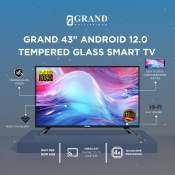 Grand 43" Android 12.0 Smart TV with Tempered Glass