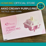 Akko Creamy Purple Pro Tactile Mechanical Keyboard Switch