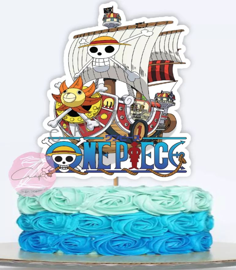 One Piece Cake | One piece birthdays, Anime cake, Fancy desserts