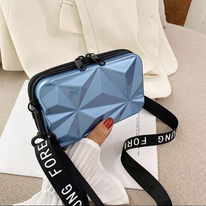 Simple Female Daily Bag Small Suitcase Shaped Women Crossbody