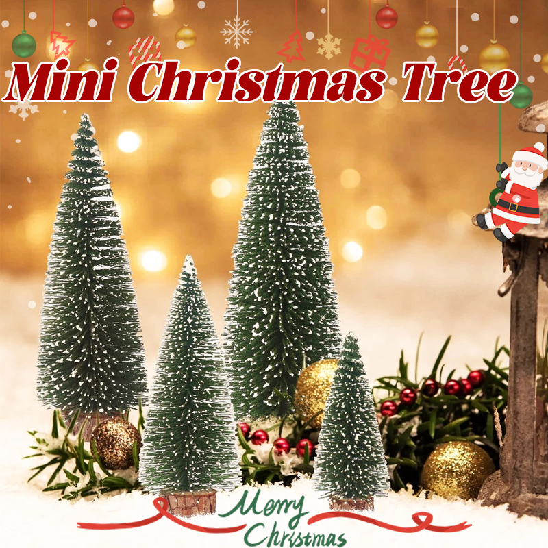 Mini Christmas Tree with Lights - Festive Desktop Decor