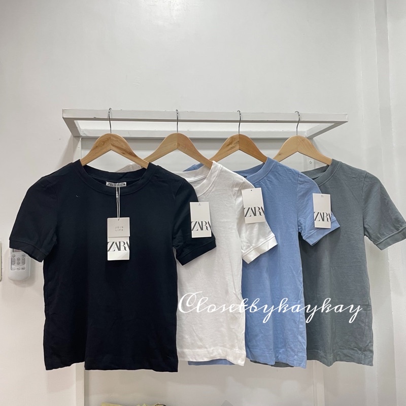 zara faded effect t shirt