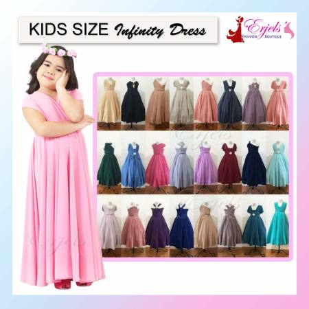 Kids Size Infinity Dress With Tube | With Sizes 1 - 12 yrs old