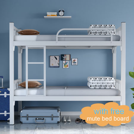 Iron Bunk Bed with Ladder for Kids and Students
