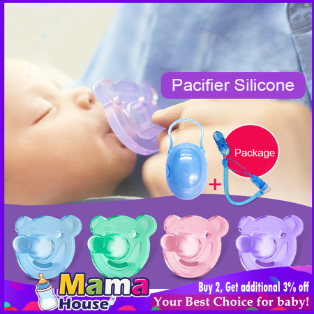 Silicone Newborn Pacifier with Case - mama