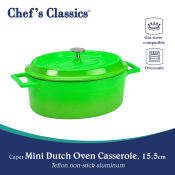 Chef's Classics Mini Oval Dutch Oven Casserole, 15.5cm