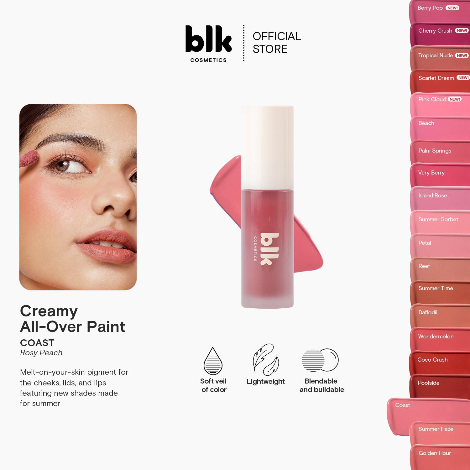 Discount on Blk Cosmetics  shoes - SKU:  Fresh Creamy All Over Paint Coast