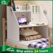 Bed Table with Drawer Computer Desk For College Dormitory Learning storage Dual-use dormitory university Lazy table