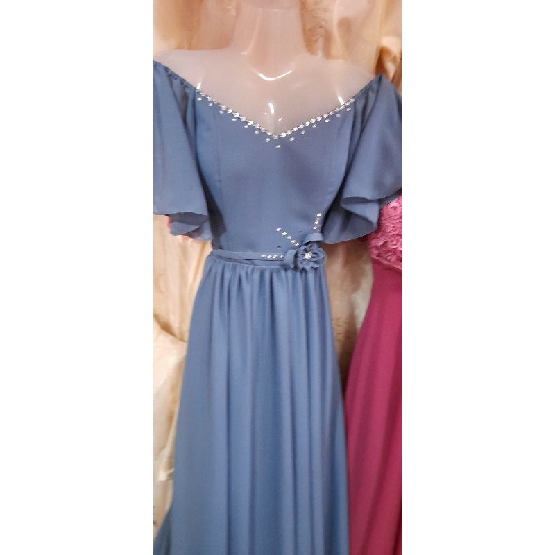 powder blue gown for ninang