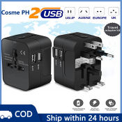 Universal Travel Adapter with USB Ports - 