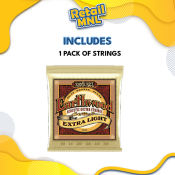 Ernie Ball Earthwood Acoustic Strings - Extra Light, .010-.050