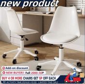 Nordic Swivel Study Chair - Home Office Comfort