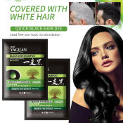 Black Dew Herbal Hair Dye Shampoo - Transform White to Black