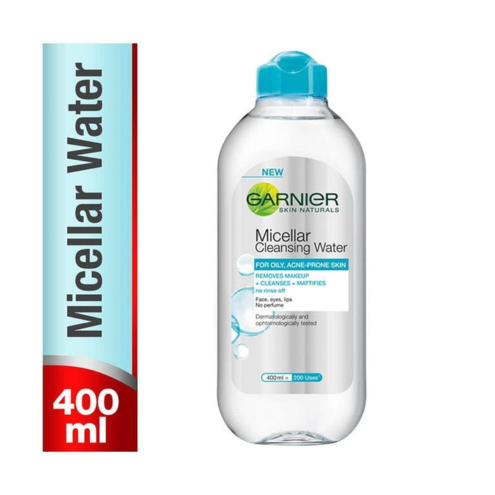 micellar water blue garnier