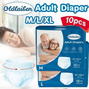 Disposable Adult Diapers - 10pcs M/L/XL, for Elderly & Pregnant